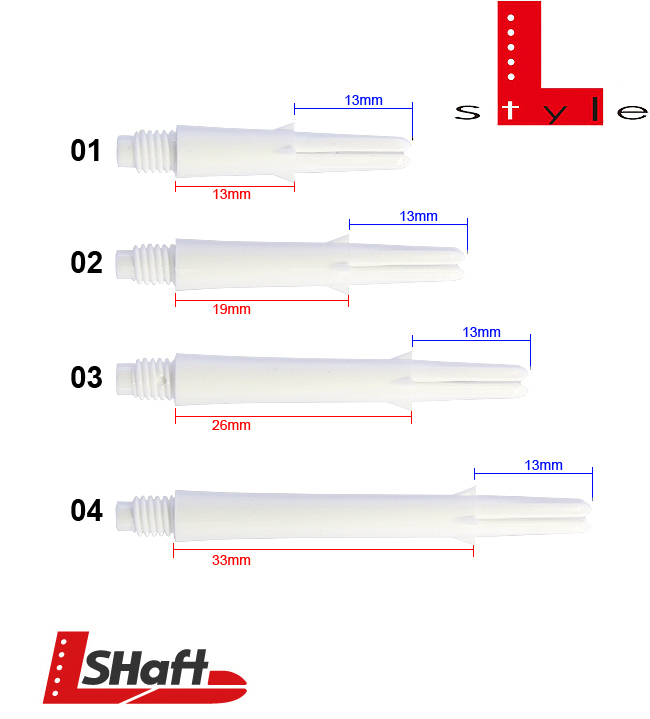L-STYLE L-Shaft Lock Straight White
