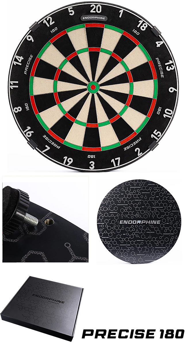 PRECISE 180 Endorphine Dartboard Classic White