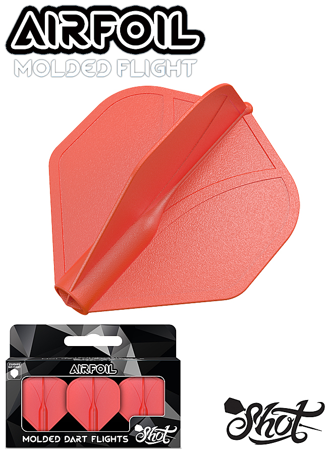 SHOT Airfoil Molded Flights No2 Red
