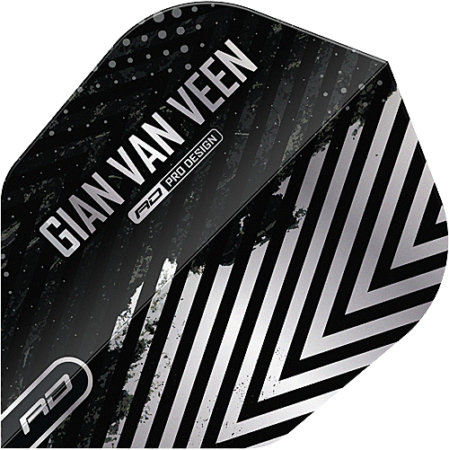 RED DRAGON Flights Gian van Veen Black/Silver No6