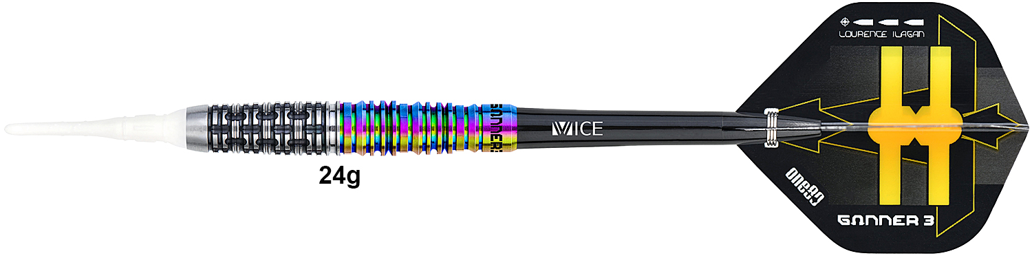 ONE80 Gunner III Ilagan Black/Chameleon 90% 24g Soft