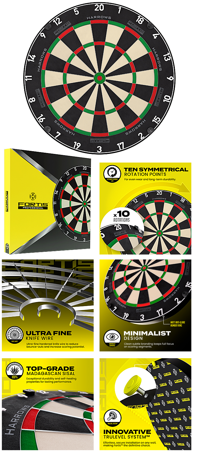 HARROWS Fortis Dartboard