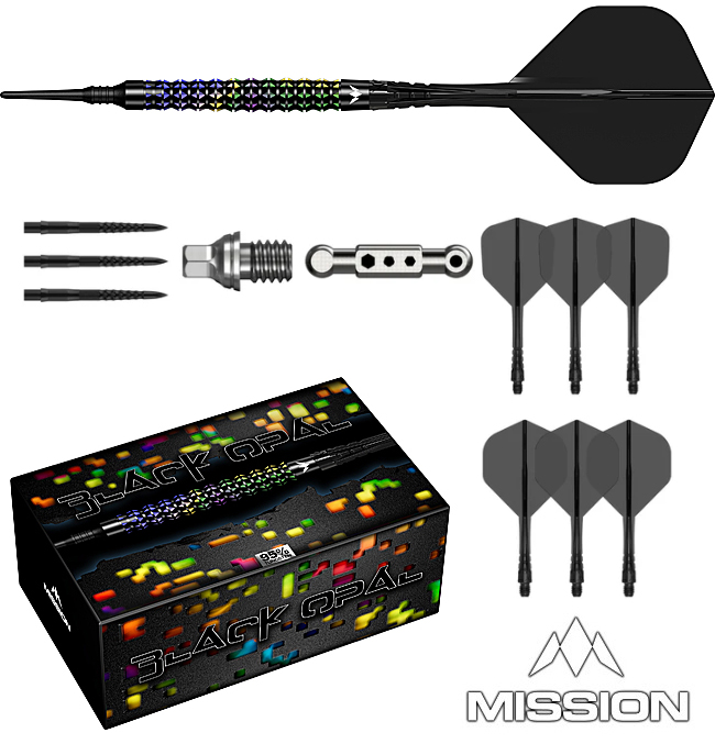 MISSION Black Opal Black/Coral PVD 95% Soft 20g