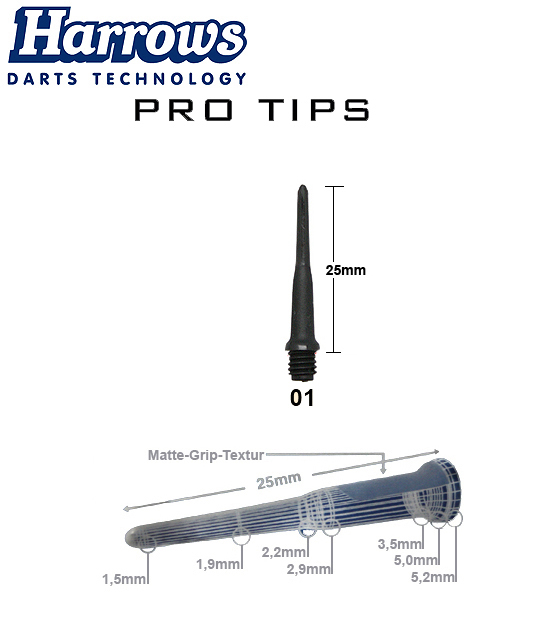 HARROWS Pro Tips 50er Pack